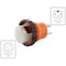 Ac Works Plug Adapter, SS2-50R, 14-50P, 0 ft., Orange AD1450SS2 - alternate 8